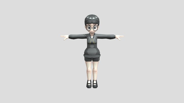 Amanda Nerd Version 2 3D Model