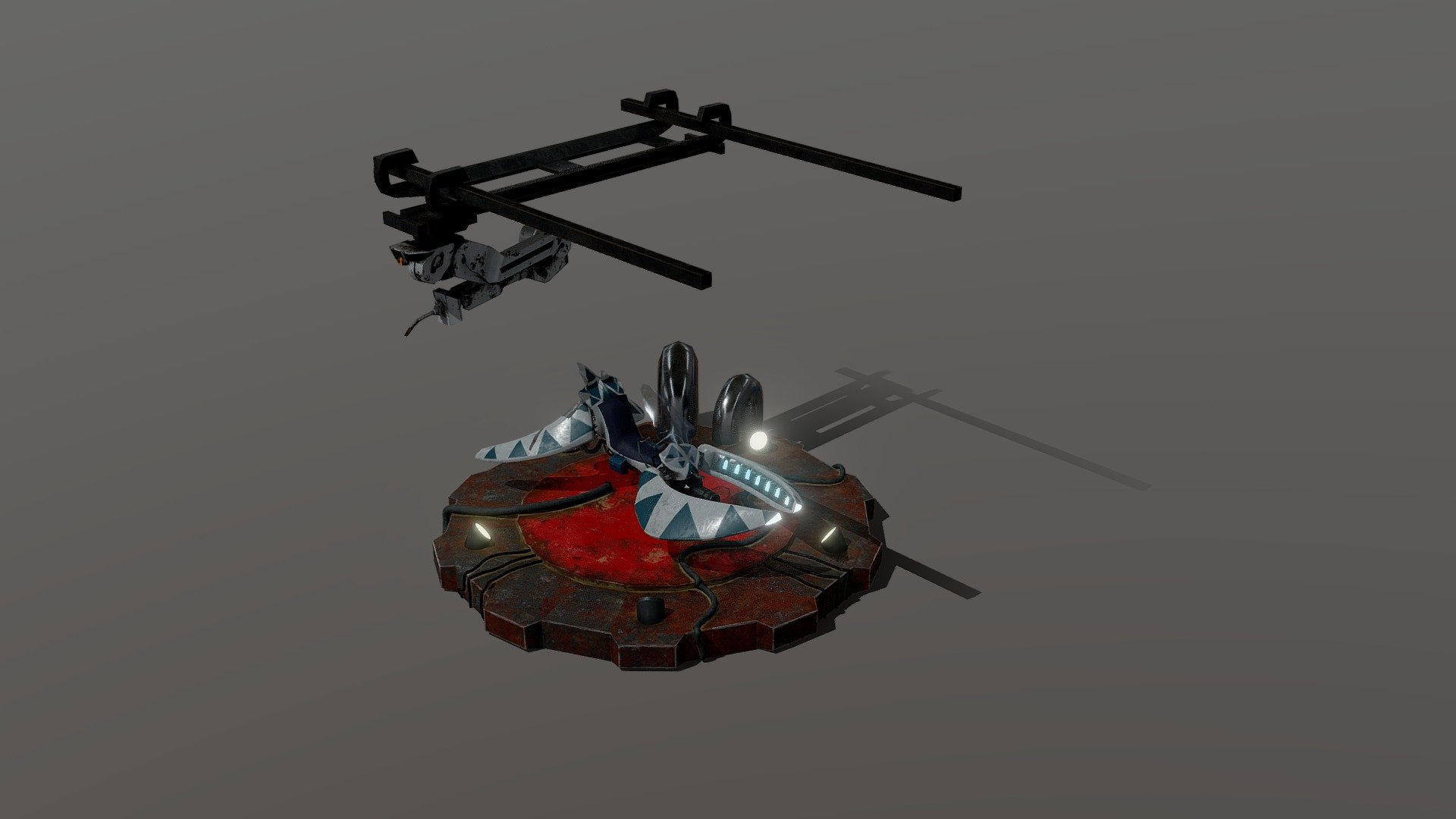 Sci-Fi Hover Bike Scene