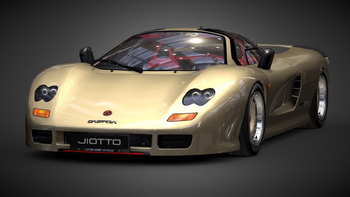 Jiotto Caspita F1 Road Car 1989 By Alex.Ka. 3D Model