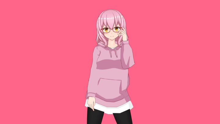Amane_Hoodie 3D Model