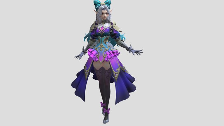 Selena Skin Cinderella (Animation) 3D Model