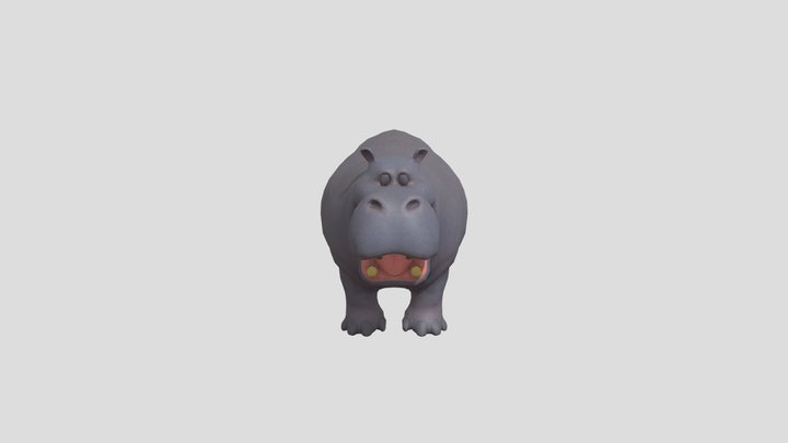 Jungle Cruise 43D Hippo 3D Model