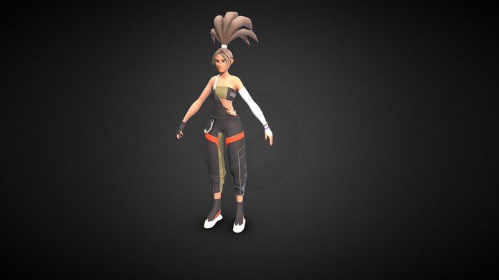 Akali True Damage fanart 3D Model