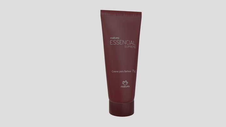 123 Essencial Supreme Creme Para Barbear 3D Model