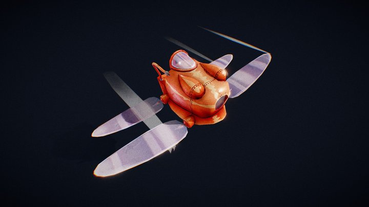 Ornithopter - "Flycatcher" | Fantasy plane 3D Model
