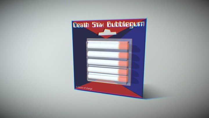 Cigarette Gum 3D Model
