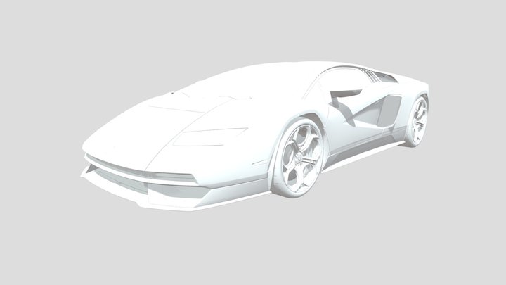 2022 Lamborghini Countach L Pi 800-4 HQ 3D Model