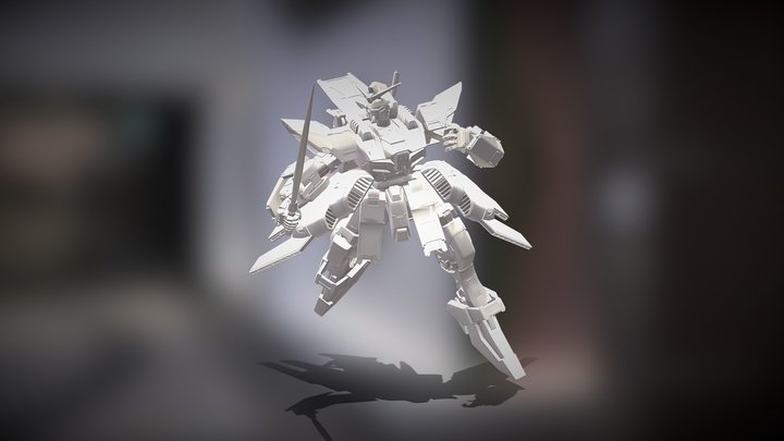Gundam G-Saviour - Space Type 3D Model