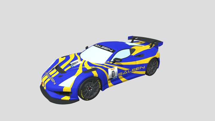 Saleen GT4 2020 Lowpoly 3D Model