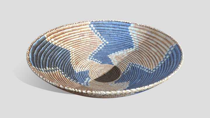 Indian Weave Basket 3D Model