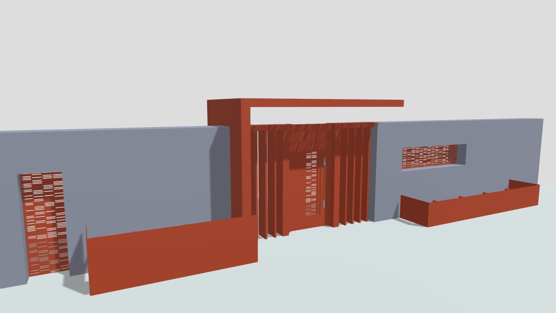 Knauss Entry Courtyard Gate MODEL