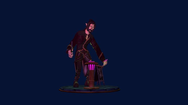 Baron the Barber 3D Model