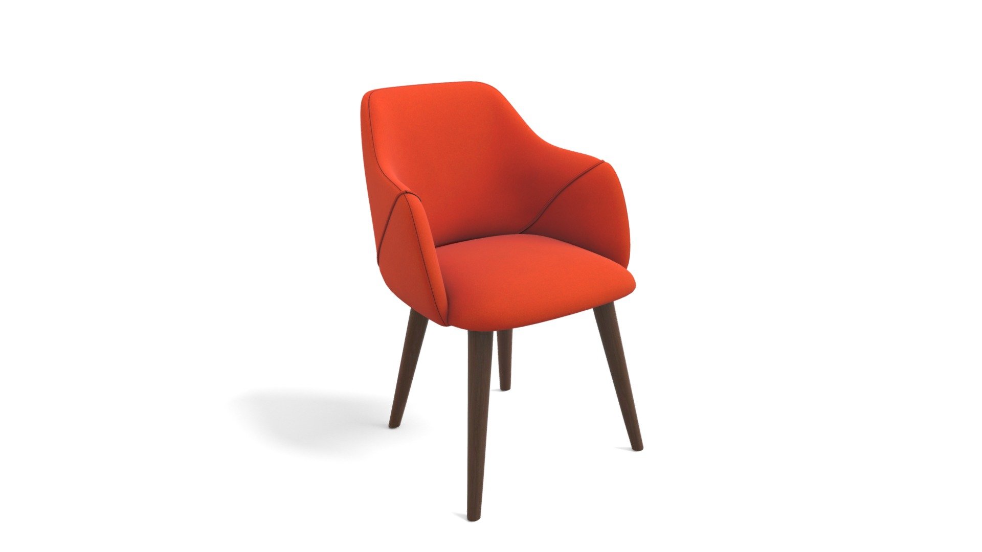 Set Of 2 Lule H Back Carver Dining Chairs, Flame