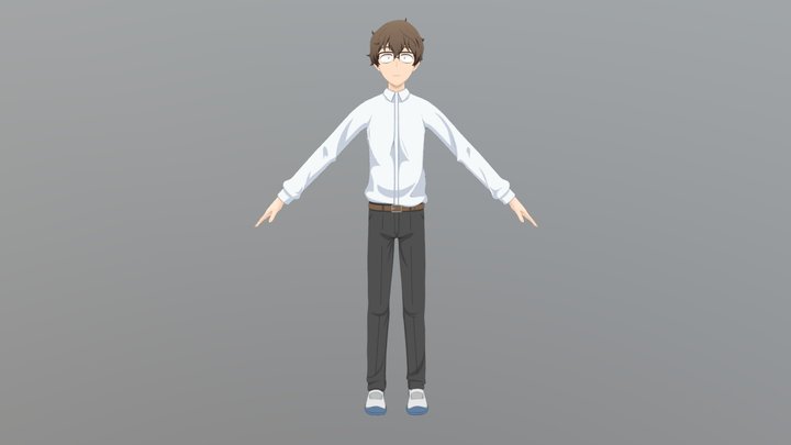 Naoto Hachiouji (Senpai) [VRChat] 3D Model
