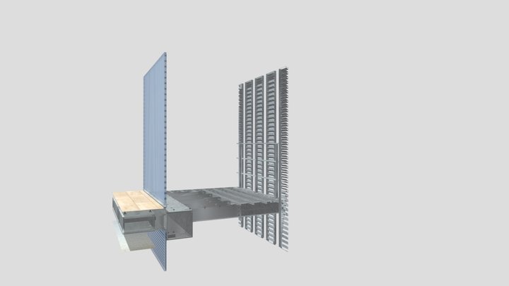 West Facade, Mediatheque Sendai 3D Model