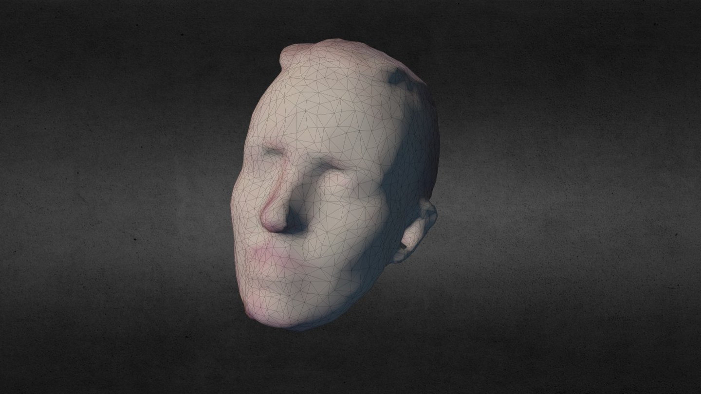 Face Scan using Kinect Scanner.