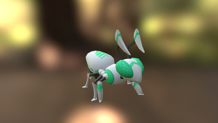 Android Ant Enemy Walk Cycle 3D Model