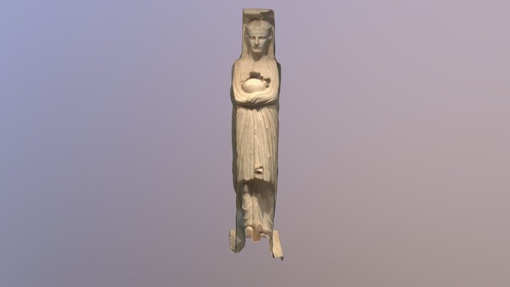 Roman statue in Egyptian style 3D Model