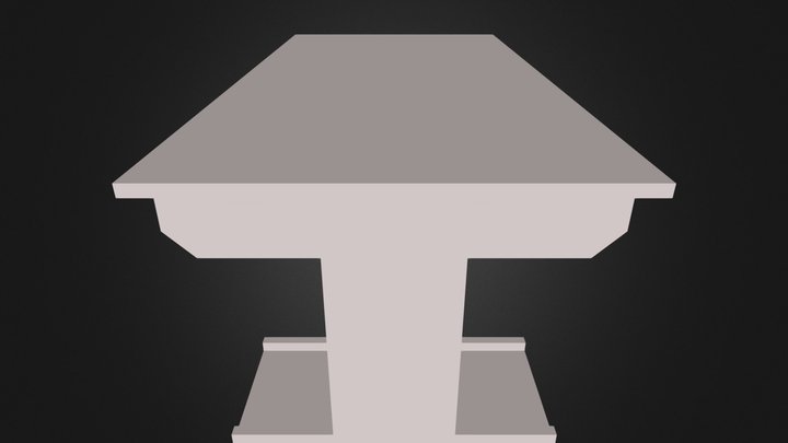 edwing table pc only.3ds 3D Model