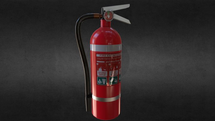 Fire Extinguisher 3D Model