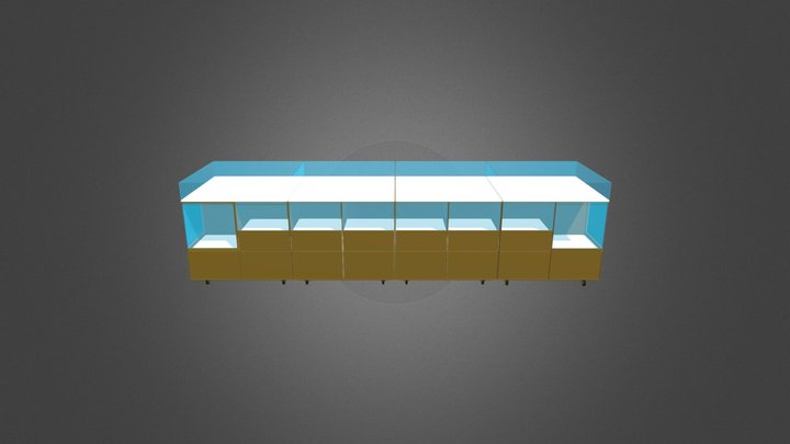vitrine staal 3D Model