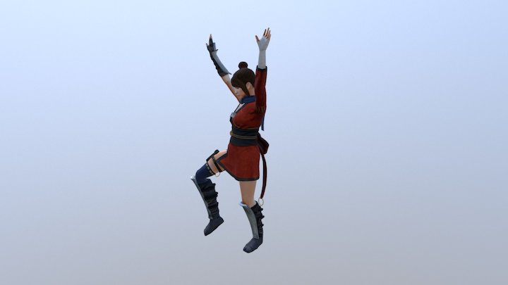 Laura Motion Capture minimal cleanup 3D Model