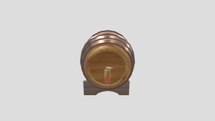 Barrel Textures 3D Model