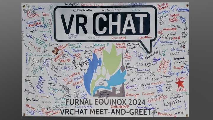 VRChat Banner (Furnal Equinox 2024) 3D Model
