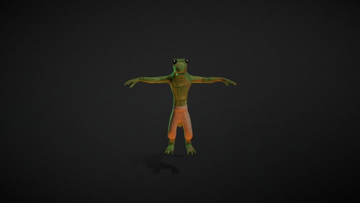 Lizard Man 3D Model