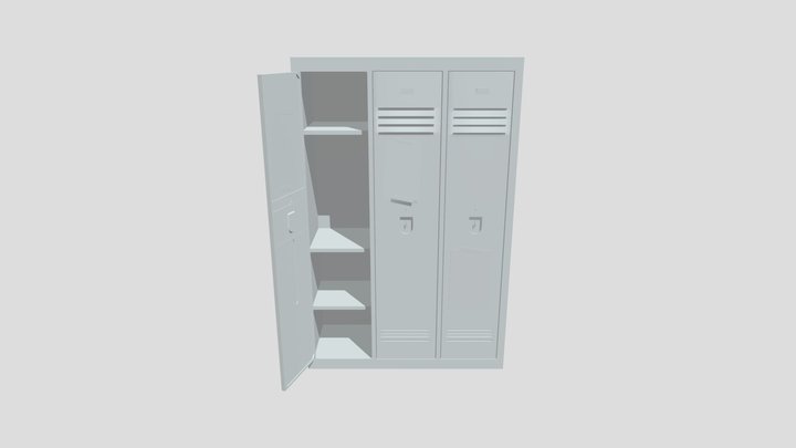 Abandoned 90's Locker 3D Model