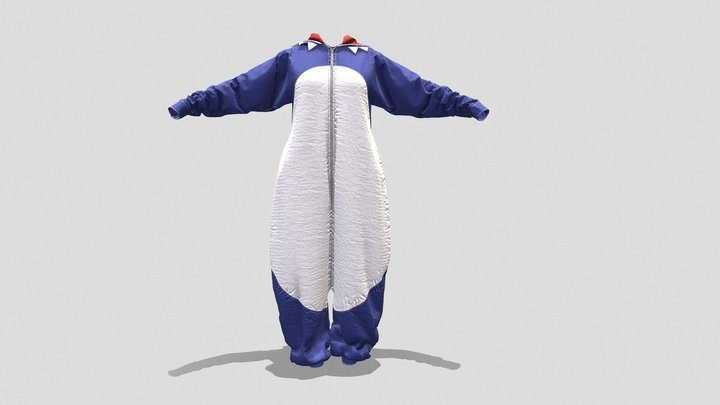 shark costume 3D Model