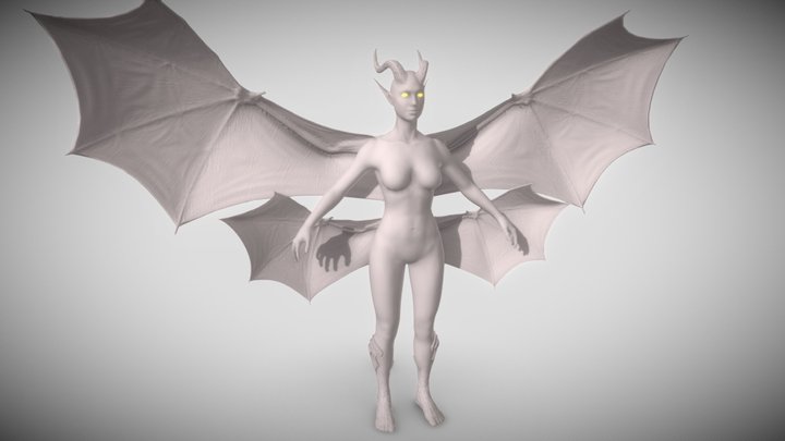 Warrior Succubus (WIP) 3D Model