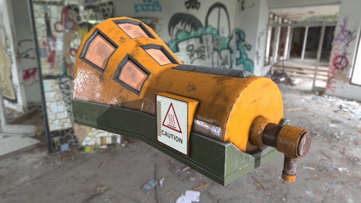 Factory Generator/Turbine 3D Model