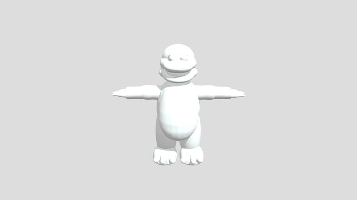 Barney in Roblox AI 3D 3D Model