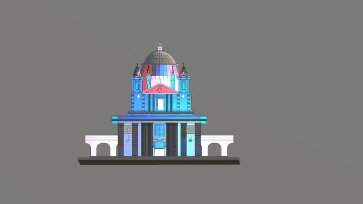 iglesia modelo 3D Model