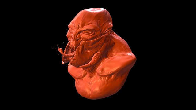 Alien's head 01 3D Model