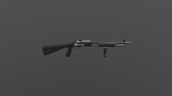 Model 680 Shotgun - Modern Warfare Series 3D Model