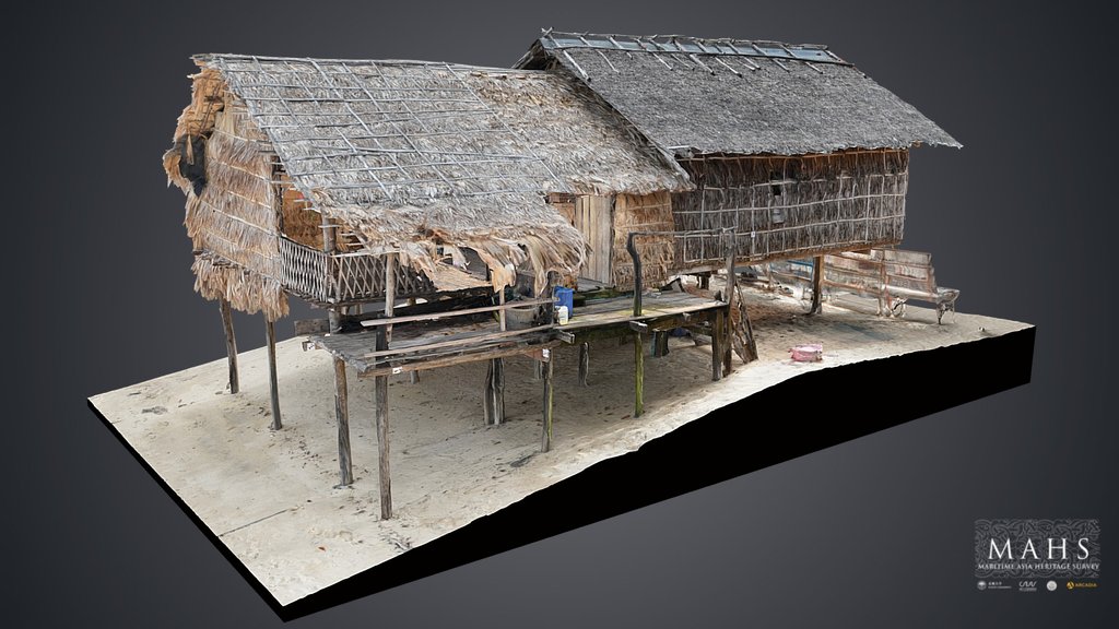 Thatched Stilt House, Moken Village, Thailand