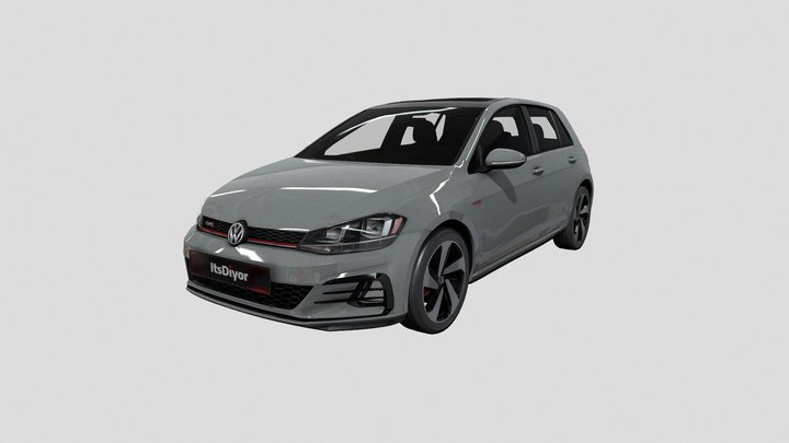 Volkswagen Golf GTI 2021 3D Model