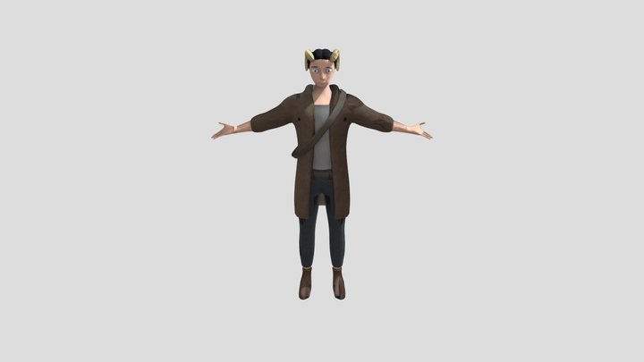 Human Teifling Hybrid 3D Model