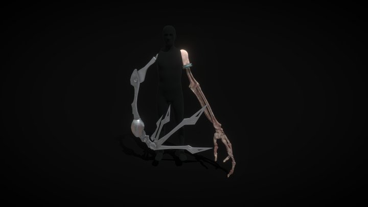calnecaarmswithstand 3D Model