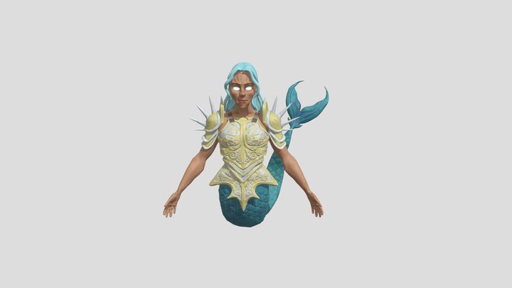 Fantasy Mermaid 3D Model