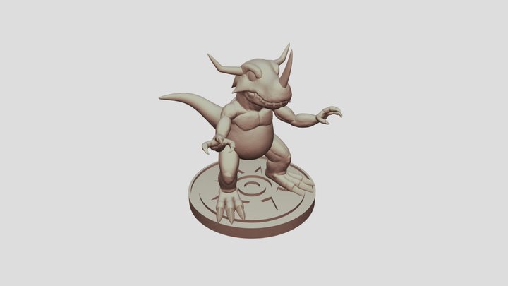 Greymon 3D Model