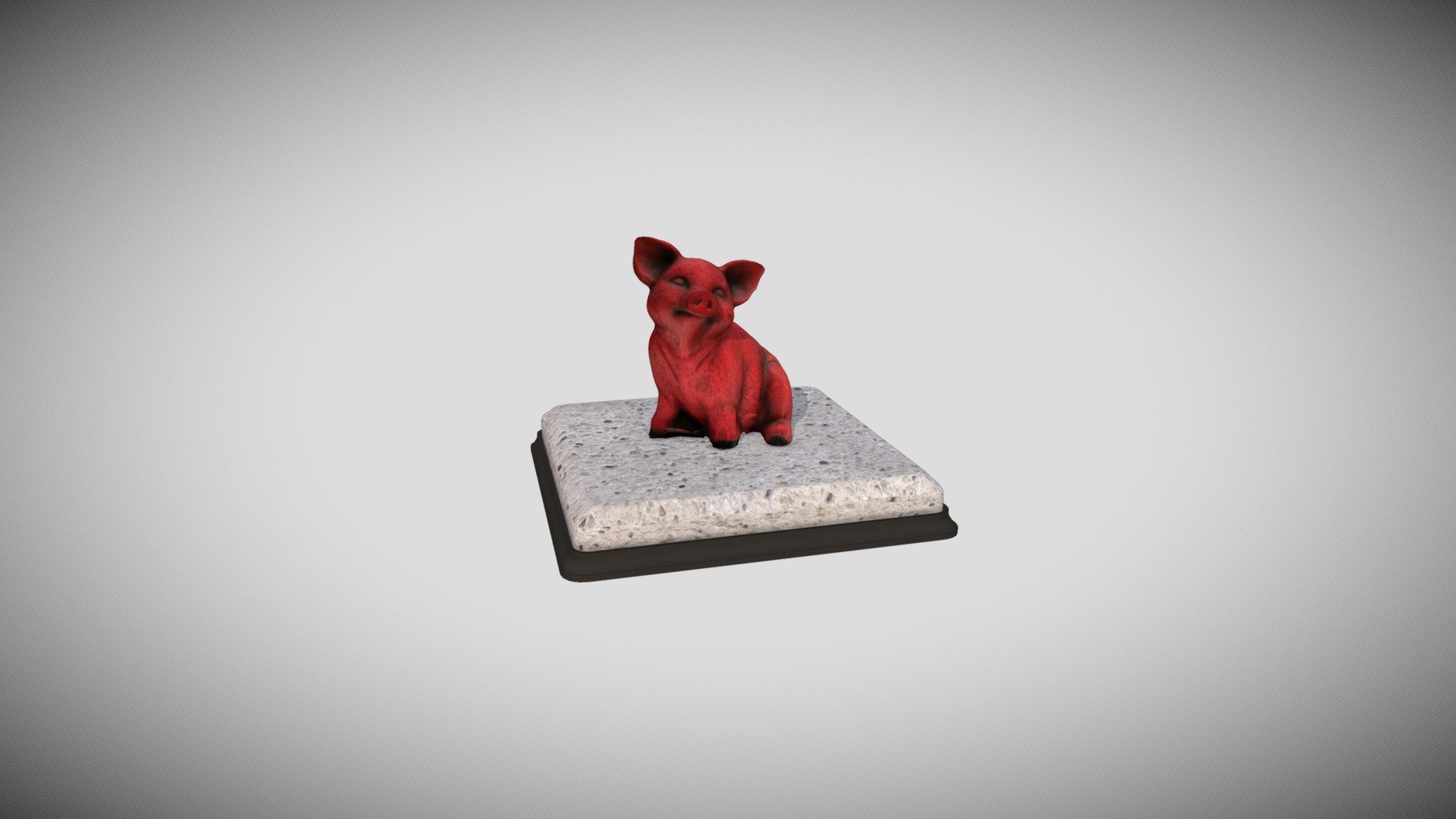 Pig Statuette