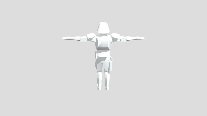 Star Wars Imperial Navy Commando 3D Model