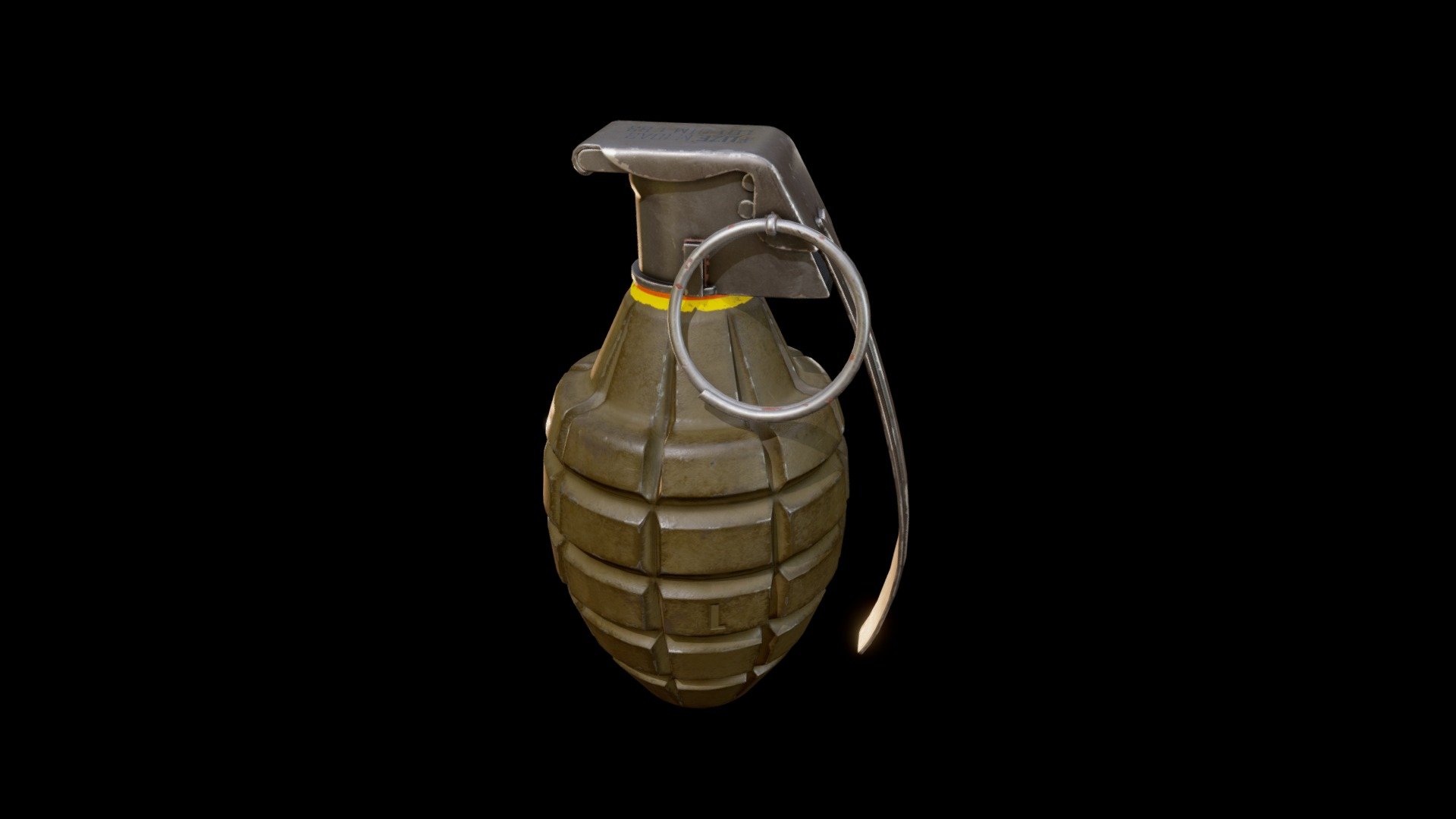 Mk 2 grenade Low-Poly - 3D model by Aleksandr Tretiak (@Tretiak ...