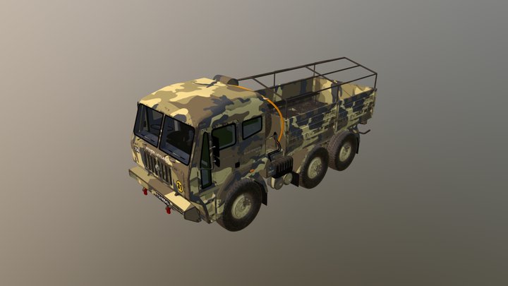 truck_dooranimation 3D Model
