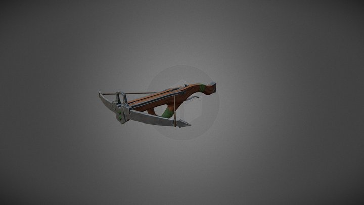 Stylized Dwarven Crossbow 3D Model