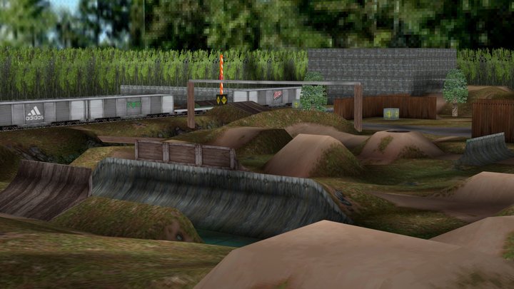 Dave Mirra Freestyle BMX Level Greenville Dirt 3D Model
