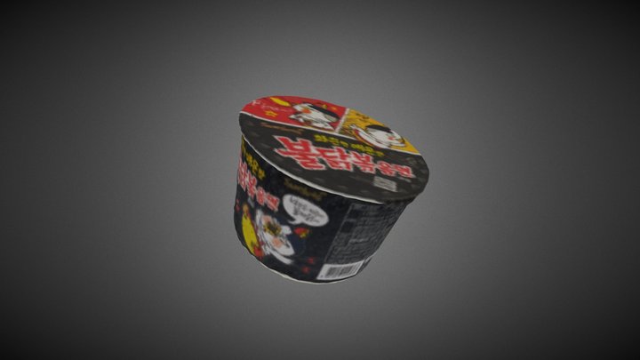 Korean cup noodle (ramyeon) 3D Model
